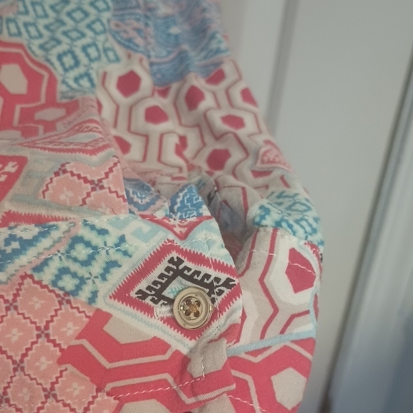 Talbots Multicolor Geometric Blouse - Picture 8 of 10